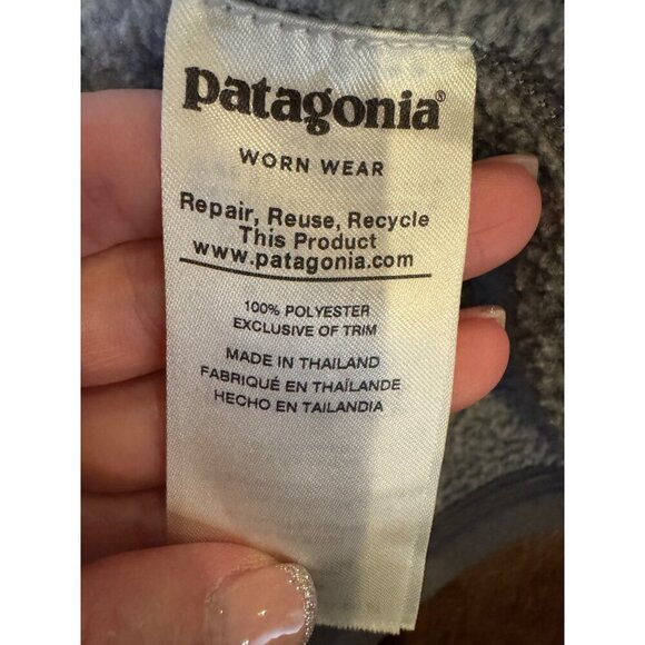 Patagonia Sweater‎ Women Small Gray Better Sweater Quarter Zip Pullover Gorpcore - Picture 8 of 9